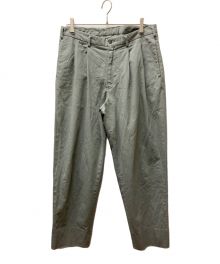 HEUGN（ユーゲン）の古着「"George" Product Dye Two Pleats Trousers」｜グレー