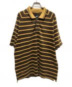 stussyステューシー）の古着「S/S Border lager shirts」｜ブラウン