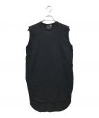 ATONエイトン）の古着「ROUND HEM TANK TOP」｜ブラック