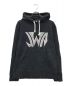 J.W.ANDERSON（ジェイダブリューアンダーソン）の古着「Front logo hoodie」｜ブラック