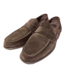 Santoni（サントーニ）の古着「スエードローファー」｜ブラウン