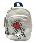 Kipling×Keith Haringキプリング×キースヘリング）の古着「リュック」｜ホワイト