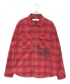 OFFWHITEオフホワイト）の古着「FLANNELCHECK SHIRTS」｜レッド