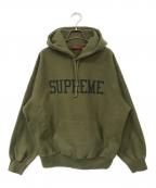 SUPREMEシュプリーム）の古着「Varsity hooded Sweatshirt」｜オリーブ