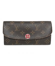 LOUIS VUITTON（ルイ ヴィトン）の古着「ポルトフォイユ・エミリー 長財布」｜ブラウン