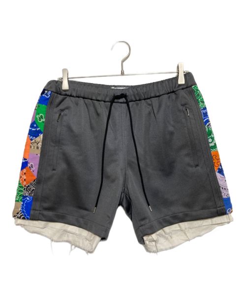 Children of the Discordance（チルドレン オブ ザ ディスコーダンス）Children of the discordance (チルドレン オブ ザ ディスコーダンス) LINE TRACK SHORT PANTS グレー サイズ:2の古着・服飾アイテム