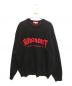 SUPREME×THRASHERシュプリーム×スラッシャー）の古着「SupremeR/ThrasherR Sweater」｜ブラック