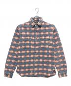 RRLダブルアールエル）の古着「Repaired Jacquard Workshirt」｜ブルー