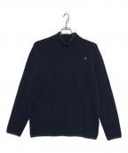 STONE ISLANDストーンアイランド）の古着「brushed wool blend pullover sweater」｜ネイビー