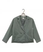 un cinqアンサンク）の古着「Melange Ox Tailored Jacket （ メランジオックステイラードジャケット）」｜スカイブルー