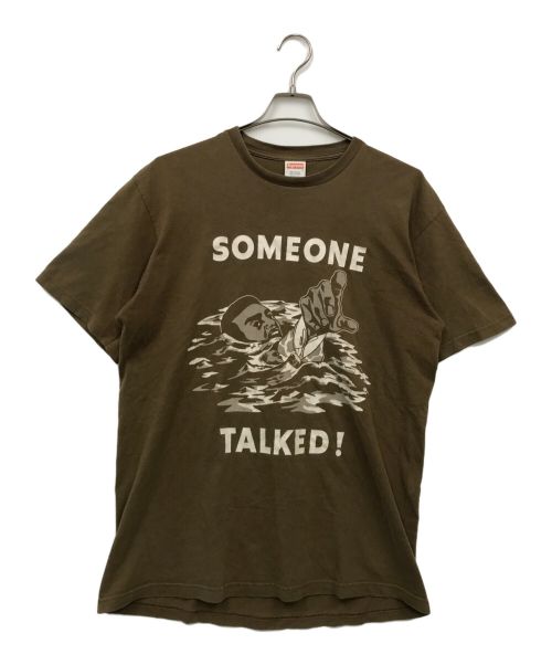 SUPREME（シュプリーム）SUPREME (シュプリーム) Someone Talked Tee ブラウン サイズ:Lの古着・服飾アイテム