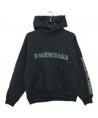 BALENCIAGAバレンシアガ）の古着「STENCIL TYPE HOODIE」｜ブラック