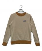 Patagoniaパタゴニア）の古着「Women's P-6 Label Organic Crew Sweatshirt」｜ベージュ