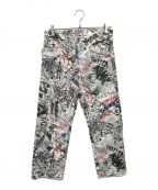 Maison Margielaメゾンマルジェラ）の古着「GRAFFITI SPLATTER CAPRI JEANS」｜ホワイト