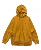 Champion×N.HOOLYWOODチャンピオン×エヌ ハリウッド）の古着「再構築パーカー」｜イエロー