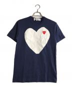 PLAY COMME des GARCONSプレイ コムデギャルソン）の古着「プリントTシャツ」｜ネイビー