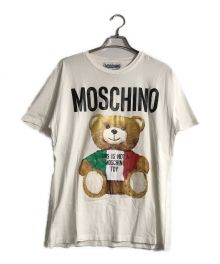 MOSCHINO（モスキーノ）の古着「ロゴテディベアItalyTシャツ」｜ホワイト