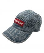 SUPREMEシュプリーム）の古着「Circles Jacquard Denim Camp Cap/キャップ」｜ブルー