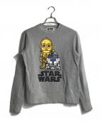 A BATHING APE×STAR WARSアベイシングエイプ×スターウォーズ）の古着「APE × SW コラボスウェット」｜グレー