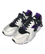 NIKEナイキ）の古着「AIR HUARACHE RUN 91 QS（エアハラチ）」｜ホワイト×パープル