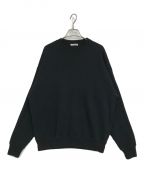 UNIVERSAL PRODUCTS.ユニバーサルプロダクツ）の古着「ACCORDION RIB CREW NECK」｜ブラック