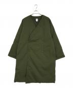 South2 West8サウスツー ウエストエイト）の古着「V Neck Down Coat」｜オリーブ