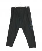 Yohji Yamamoto pour hommeヨウジヤマモト プールオム）の古着「LADY PT DENIM SAROUEL PANTS」｜ブラック