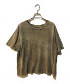 MUSE de Deuxieme Classeミューズ ドゥーズィエム クラス）の古着「Uneven dyeing Tシャツ」｜ブラウン