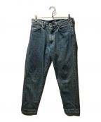 uniform experimentユニフォームエクスペリメント）の古着「WASHED DENIM WIDE PANTS ジップフライ」｜ブルー