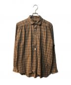 Needlesニードルズ）の古着「Round Collar EDW Shirt」｜ブラウン