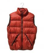 FIRST DOWNファーストダウン）の古着「DOWN VEST NYLON TAFFETA」｜レッド