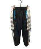 adidas×DESCENDANTアディダス×ディセンダント）の古着「TRACK PANTS DCDT NYLON PANTS(トラックパンツディーシーディーティーナイロンパンツ)」｜ホワイト×ブラック