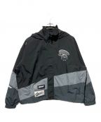 Aape BY A BATHING APEエーエイプ バイ アベイシングエイプ）の古着「AAPE MAIN LIGHT WEIGHT JACKET」｜グレー×ブラック