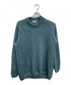 H BEAUTY&YOUTHエイチ ビューティー&ユース）の古着「MOHAIR MIX AZE CREW NECK KNIT/モヘア混ニット」｜グリーン