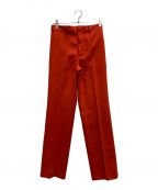 AURALEEオーラリー）の古着「TENSE WOOL DOUBLE CLOTH SLACKS」｜レッド