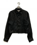 BLURHMSブラームス）の古着「Square Dot Short Shirt」｜ブラック