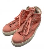 UNDERCOVERISMアンダーカバーイズム）の古着「Hi-cut Zip Sneaker」｜ピンク