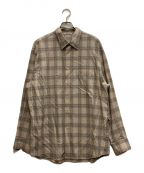 AURALEEオーラリー）の古着「SUPER LIGHT WOOL CHECK SHIRTS」｜ベージュ