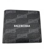 BALENCIAGAバレンシアガ）の古着「SIGNATURE FOLDED COINウォレット」｜ブラック