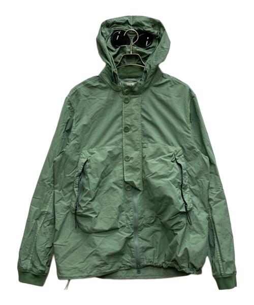 C.P COMPANYシーピーカンパニー）の古着「FLATT NYLON GOGGLE OVERSHIRT」｜グリーン