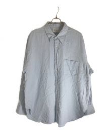 Marvine Pontiak Shirt Makers（マーヴィンポンティアックシャツメイカーズ）の古着「オーバーサイズシャツ」｜サックスブルー