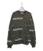 flagstuffフラグスタフ）の古着「COTTON SWEATER FS1304 コットンセーター」｜カーキ