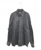 H BEAUTY&YOUTHエイチ ビューティー&ユース）の古着「BLACK DENIM BD SHIRT 1211-299-7675」｜ブラック