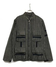 NEIGHBORHOOD（ネイバーフッド）の古着「02AW ミリタリーボンテージジャケット DCNH-JK-06」｜ブラック×ブラウン