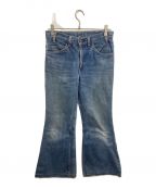 LEVI'Sリーバイス）の古着「70's 684ベルボトムデニムパンツ 684-0217 42TALON オレンジタブ ボタン裏8」｜インディゴ