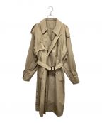 steinシュタイン）の古着「DEFORMATION TRENCH COAT　ST.175-1　ベルト有」｜ベージュ