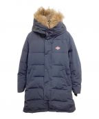 DANTONダントン）の古着「FAUX FUR HOODED DOWN COAT 18A-FA-002」｜ネイビー