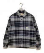 stussyステューシー）の古着「Heavy Washed Plaid Shirt / 1110339」｜グレー