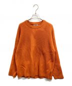 AURALEEオーラリー）の古着「SUPER FINE WOOL RIB KNIT A8APO2RK」｜オレンジ