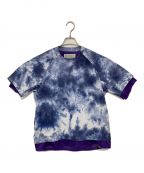 KOLORカラー）の古着「Nylon Canvas Dayed Layered T-Shirt」｜ブルー